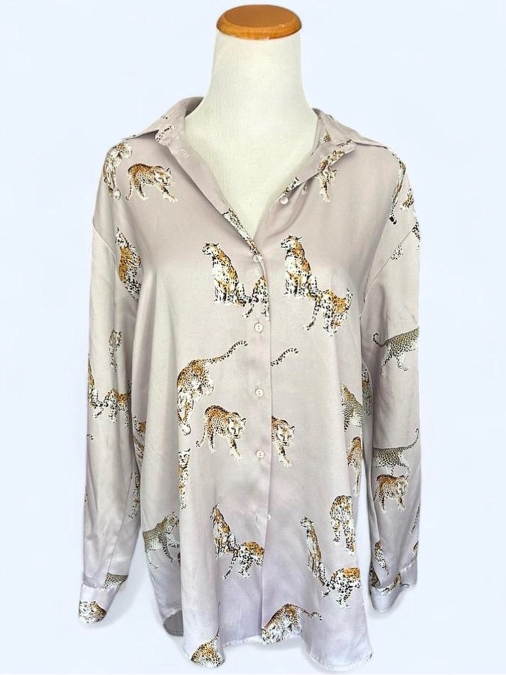 zara silky blouse